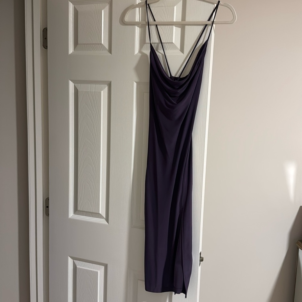 Cross back midi dress